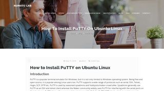 
                            12. How to Install PuTTY on Ubuntu Linux | Numato Lab Help Center