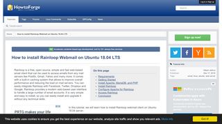 
                            10. How to install Rainloop Webmail on Ubuntu 18.04 LTS