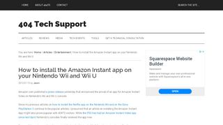 
                            10. How to install the Amazon Instant app on your Nintendo Wii and Wii U ...