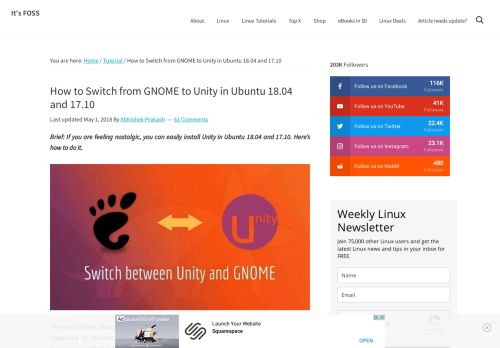
                            7. How to Install Unity on Ubuntu 18.04 and 17.10 - It's FOSS