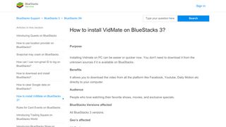 
                            12. How to install VidMate on BlueStacks 3? – BlueStacks Support