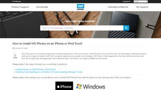 
                            3. How to install WD Photos on an iPhone or iPod Touch | WD Support