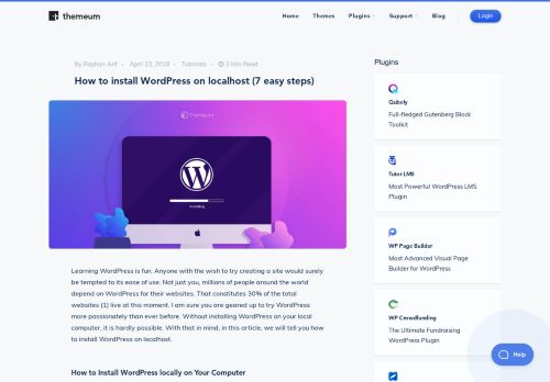 
                            7. How to install WordPress on localhost (7 easy steps) - Themeum