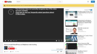 
                            8. How to install WordPress on Midphase web hosting - YouTube