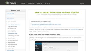 
                            7. How to Install WordPress Themes Tutorial - SiteGround