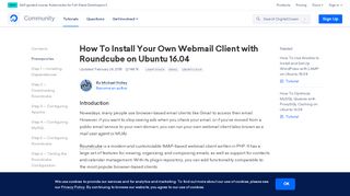 
                            5. How To Install Your Own Webmail Client with Roundcube on ...