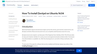 
                            7. How To Install Zentyal on Ubuntu 14.04 | DigitalOcean