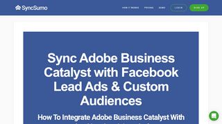 
                            5. How To Integrate Adobe Business Catalyst With Facebook Ads ...