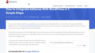 
                            7. How to Integrate AdSense With WordPress in 3 Simple Steps