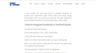 
                            9. How To Integrate Facebook In Android : Complete Tutorial - Mindbowser