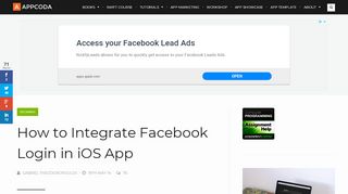
                            3. How to Integrate Facebook Login in iOS Apps | iOS Programming