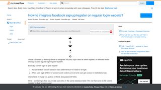 
                            5. How to integrate facebook signup/register on regular login website ...