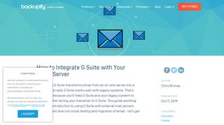 
                            10. How to Integrate G Suite with Your Email Server - Backupify