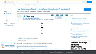 
                            8. How to integrate Gmail login in Android application? - Stack Overflow
