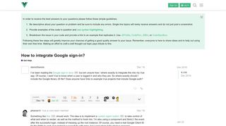 
                            4. How to integrate Google sign-in? - Get Help - Vue Forum - Vue.js