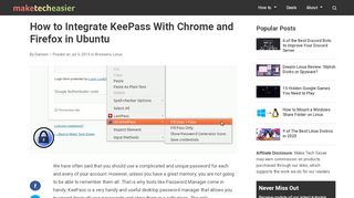 
                            8. How to Integrate KeePass With Chrome and Firefox in Ubuntu