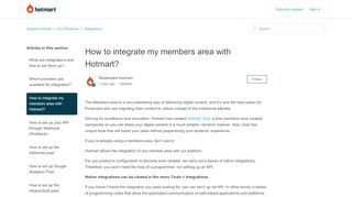 
                            11. How to integrate my members area with Hotmart? – Support Hotmart