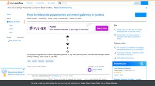 
                            13. How to integrate payumoney payment gateway in joomla - Stack Overflow