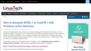 
                            13. How to Integrate RHEL 7 or CentOS 7 with Windows Active Directory