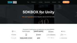 
                            6. How-To integrate SDKs with Unity3D easily | SDKBOX