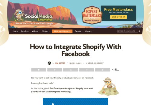 
                            9. How to Integrate Shopify With Facebook : Social Media Examiner