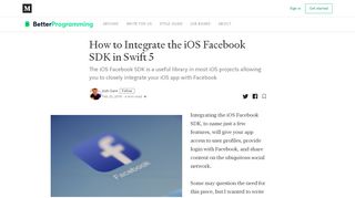 
                            6. How to integrate the iOS Facebook SDK in Swift 4 – Josh Gare ...