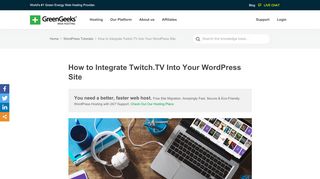 
                            9. How to Integrate Twitch.TV Into Your WordPress Site - GreenGeeks