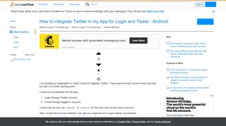 
                            9. How to integrate Twitter in my App for Login and Tweet - Android ...