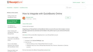 
                            12. How to integrate with QuickBooks Online – Receipt Bank