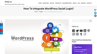 
                            6. How to Integrate WordPress Social Login? | RedQ Inc