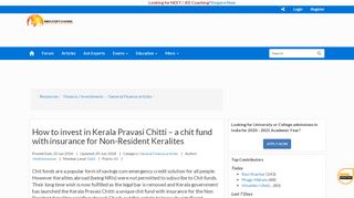 
                            13. How to invest in Kerala Pravasi Chitti – a chit fund with insurance for ...