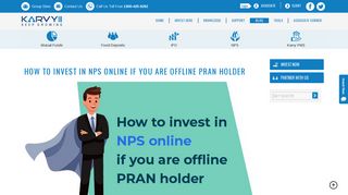 
                            8. How to invest in NPS online if you are offline PRAN holder - Karvy Value