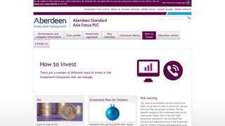 
                            6. How to invest | United Kingdom | Aberdeen Asset Management