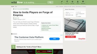 
                            6. How to Invite Players on Forge of Empires (with Pictures)