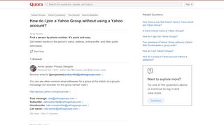 
                            9. How to join a Yahoo Group without using a Yahoo account - Quora