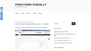 
                            12. How To Join Amazon Associates | Fractions Visually