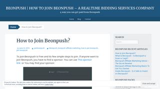 
                            12. How to Join Beonpush? | Beonpush | How to Join Beonpush - A ...