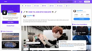 
                            10. HOW TO JOIN BTS FANCAFE     | ARMY's Amino - Amino Apps