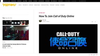 
                            6. How To Join Call of Duty Online - Kotaku