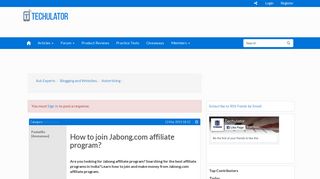 
                            7. How to join Jabong.com affiliate program? - Techulator