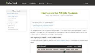 
                            4. How to Join the Affiliate Program - SiteGround
