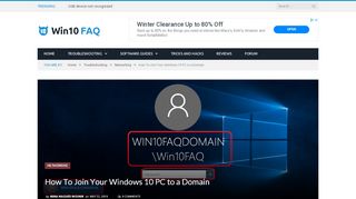 
                            6. How To Join Your Windows 10 PC to a Domain? - Win10 FAQ