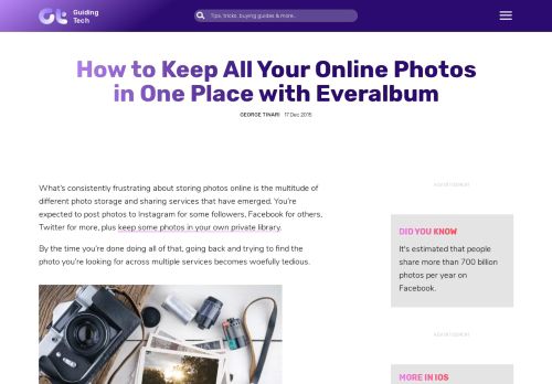 
                            11. How to Keep All Your Online Photos in Everalbum - Guiding Tech