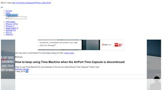 
                            8. How to keep using Time Machine when the AirPort Time Capsule is ...