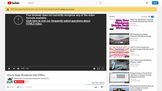 
                            11. How to Keep Wordpress Site Offline - YouTube
