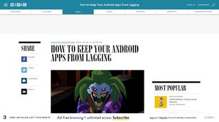 
                            8. How to Keep Your Android Apps From Lagging | WIRED