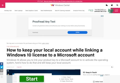 
                            10. How to keep your local account while linking a Windows 10 ...