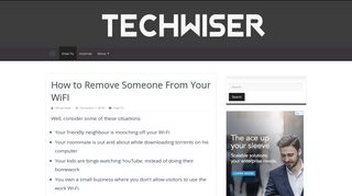 
                            1. How To Kick Someone Off Your WiFi Network | TechWiser