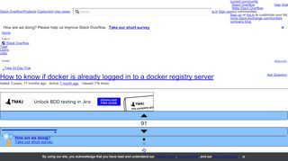 
                            8. How to know if docker is already logged in to a docker registry ...