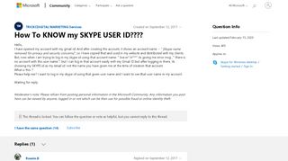 
                            9. How To KNOW my SKYPE USER ID???? - Microsoft Community